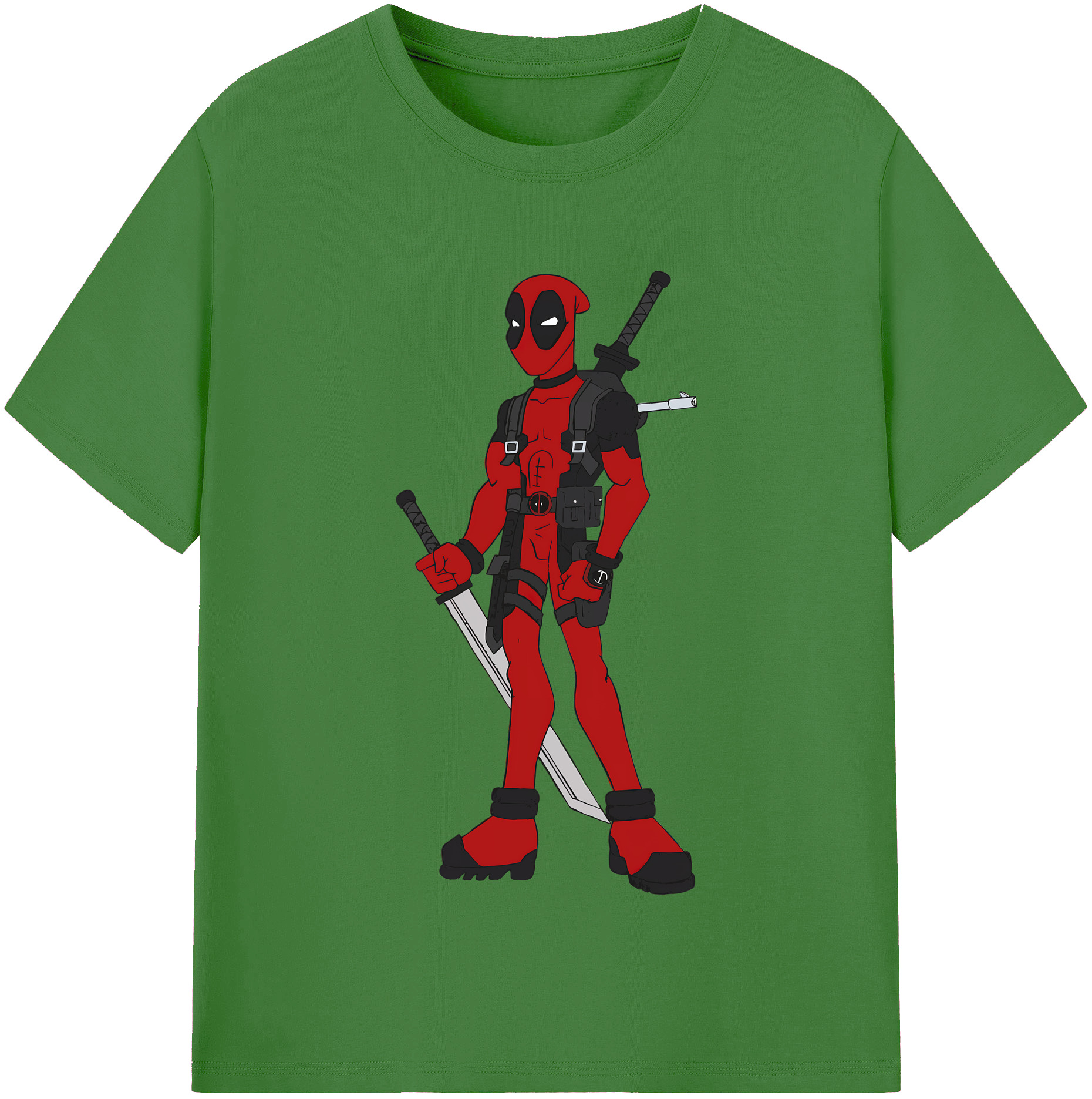 （画像用） Deadpool デッドプール レディースカジュアルプリントTシャツ（綿100％）
